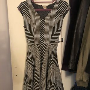 Fun black and white stripped dress